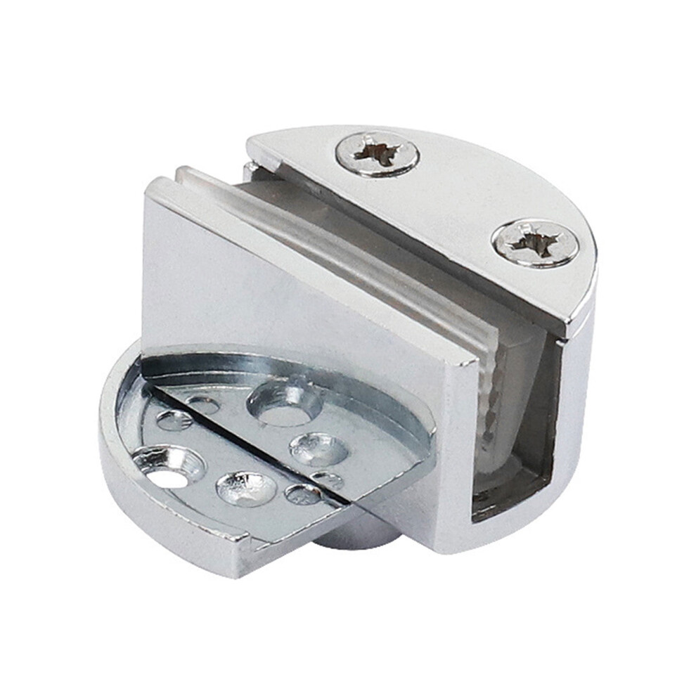 Glass Cabinet Door Hinge Clamp 90-Degree Single 974856947690