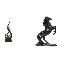 Escultura abstrata de fogo, estátua de cavalo, moderna, em resina, decoração para casa, ornamento para sala de estar, quarto ou mesa.