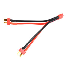 Cabo de extensão com plugue T (1 fêmea para 2 machos) para adaptador de modelo