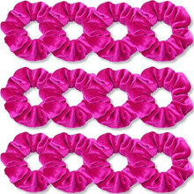 Elásticos de cabelo macios e sensuais, em cores sólidas e com elásticos grossos, acessórios para cabelo femininos e infantis, pacote com 12