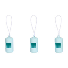 3er-Set Hundekotbeutelspender mit elastischem Seil, drehbarem Kunststoffdesign, ideal für Reisen, als Halter für Haustierkotbeutel und