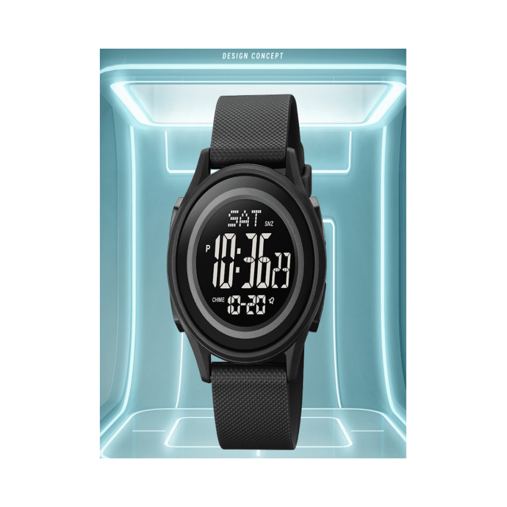 Multifunctional Digital Watch With Stopwatch Alarm Led Backlight Countdown Date Week Display Hourly Chime For Men Women 4.5Inch X 1.8Inch X 0.6Inch 9340959211432