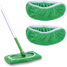 Moppdynor kompatibla med sopmopp, tvättbara våtmopprefill, torra soptrasor, mikrofibermoppar för golvrengöring -2
