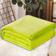 GentleSoft Flannel Bed Blankets Soft Lightweight Plush Fuzzy Cozy Luxury Fall Blanket Microfiber, Room Home Decor Gifts for Women and Men (Green)