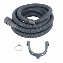 Ensemble de rallonge pour tuyau de vidange universel pour machine à laver, 4 m (13 pi), comprenant un support, un raccord de tuyau, des tuyaux de