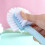 5-Sided Long Handle Shoe Brush, Soft Bristles, Multi-Surface Cleaning, Non-Scratch, Durable Plastic, Blue 1