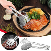 Pinze da cucina in acciaio inox con blocco di sicurezza per grigliare, barbecue, cucinare e servire – Compatibili con tutti gli usi in cucina