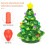 100Pcs Ceramic Christmas Tree Lights Multi Color Twist Bulbs 10