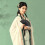 Zwarte Bamboe Vouwwaaier Voor Dames Elegant Vintage Handwaaier 7