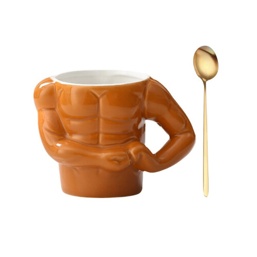 Protein Shaker Bottle with Mixing Spoon and Secure Lid 1 pc
