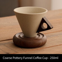 Creative Handmade Coffee Cup Ceramic Set, Exquisite Coffee Cup, Spiral Retro Cup and Saucer, Japanese High-Value Retro Latte Art Coffee Cup
