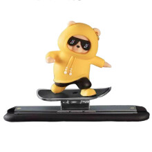 Decorazione per console centrale a forma di orsetto dei cartoni animati da montare in auto.