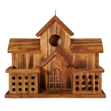 Villa Style Weather-Resistant Outdoor Bird Feeder – Hanging Garden Ornament to Attract Wild Birds, Compatible with Villa Decor