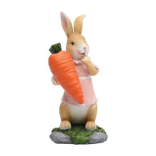 Decorațiuni de Paște cu iepurași din polirășină, figurine, decorațiuni de masă pentru petrecere, casă, sărbători, cadouri de Paște
