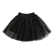 AWZXDE Girls Summer Skirt With Flared A Line Waistband Casual Party Dress Tutu For Toddler Kids 2 10Y Black
