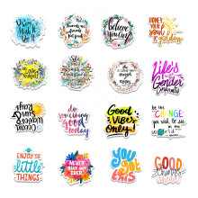 50 pegatinas con frases inspiradoras para agenda, libro, teléfono, coche, bicicleta y álbum de recortes – Compatibles con todas las agendas