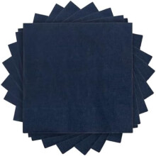 Small Beverage Napkins - 5 x 5 - Navy Blue - 50/Pack