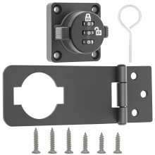 3 Digit Combination Cabinet Lock, Safety Keyless Drawer Lock, Zinc Alloy Cupboard Latch for Lockers Bookcase Office