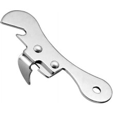Pekkaxy Silver One Size Stainless Steel Can Opener Manual Can Opener Multifunctional Kitchen Accessories, Manual Can Openers