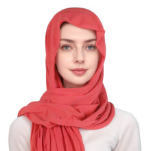 Dameskjerf med volang og turban – polyester – én størrelse