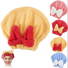 Super Absorbent Hair Towel Wrap,Cute Kitsch Microfiber Hair Towels Soft Bow Tie Wrap,Quick-Drying Thickened Hair Towels,Women Hair Accessories