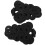 Raindrops Chinese Cloth Button Polypropylene 2 Pairs 5.1x3.7x0.6in 7