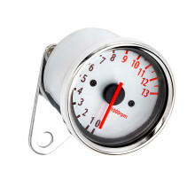 Motorcycle Tachometer Stainless Steel 13000 RPM LED Backlit