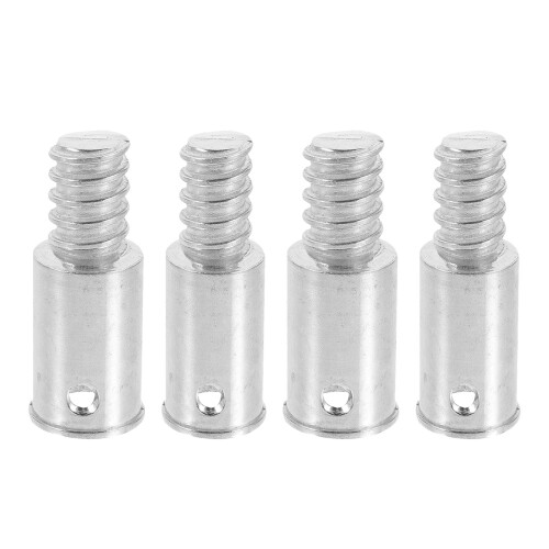 4Pièces Embouts Filetés Manche Balai Aluminium Argenté Usage