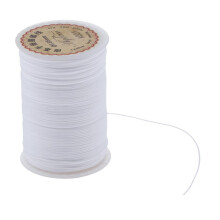 0.55mm Leather Sewing Waxed Thread Stitching Repair Cord White