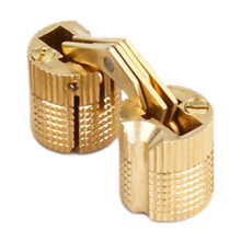 8 mm Hidden Brass Barrel Hinges, 180 Degree Opening Angle Concealed Furniture Hinges for DIY Jewelry Box Hand Craft (8, 8mm)