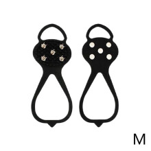 5-Tooth Silicone Non-Slip Gripper Spikes, Compatible with Hiking/Walking/Climbing/Fishing Shoes