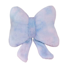 Bow Pillow Back Support Bowknot Throw Pillow for Auto Seat Office Home Decor Tie Dye Blue
