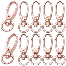 Fermoirs à gâchette pivotants en or rose 35 mm (50 pièces)