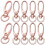 Fermoirs à gâchette pivotants en or rose 35 mm (50 pièces) 1