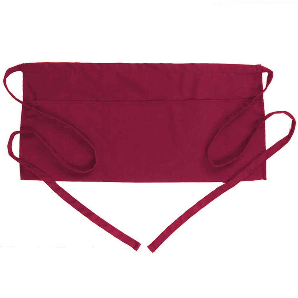 Wine Server Waist Apron With 3 Pockets Adjustable Waist Strap Professional Serving Apron For Bartenders Catering Staff Functional Waist-Tie 9353595600300