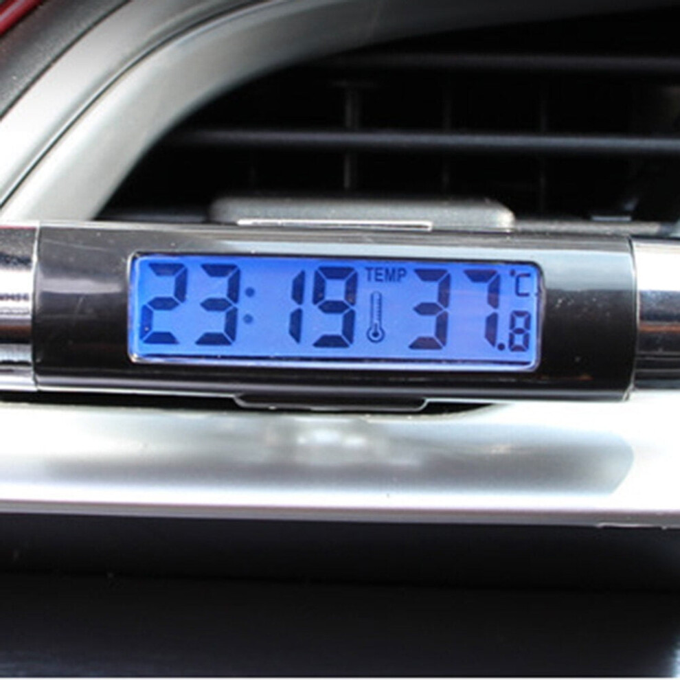 Car Vent Clock With Thermometer And Backlight Display 908436722957