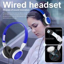 Music Heavy Bass Gaming Headset Stereo Music Headset Adjustable 3.5mm Universal Mobile Phone Flexible Headset