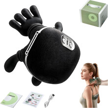 Pekkaxy Neck Massager, 2026 Upgrade Shoulder Massager with Heat Shiatsu 4D Kneading, Neck and Back Massager for Relief (Black)