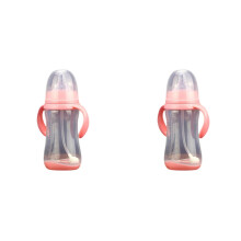 Children'S Sippy Cup 300Ml Wide Caliber Pp Baby Bottle with Handle Anti Drop Anti Flatulence Plastic Baby Bottle