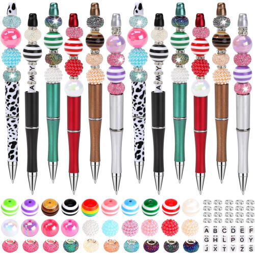 DIY Beaded Pens Kit Beads 192 Count