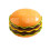Ceramic Hamburger Plates & Bowls Set, 7-Pc Stackable Novelty Dinnerware for BBQ, Kids & Adults (1 set) 1