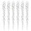 Pekkaxy clear glass raindrop ornaments 6 pcs 1
