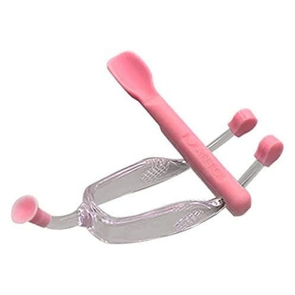Pink Pekkaxy Soft Contact Lens Insertion & Removal Tool Set With Tweezers + Silicone Scoop Â Compatible With All Soft Lenses