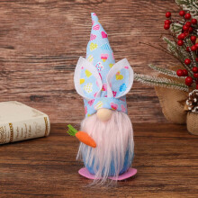 2026 New Standing Easter Doll Cute Cartoon Figurine for Tabletop Mantel Shelf Spring Home Holiday Indoor Outdoor Decor
