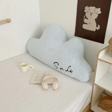 Clouds Throw Pillows – 19x32", Waist Rest & Reading Cushion for Bed, Chair, Office, Car – Decorative Cloud-Shaped Cushion