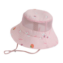 Stylish Ponytail Bucket Hat Breathable Children Fisherman Hat Lovely Shape Hat for Beach Camping