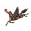 Broche Cheval Zodiaque Alliage 8x5cm 1