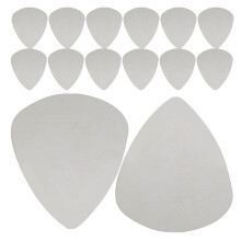 100pcs Stainless Steel Guitar Picks Silver Metal Plectrums for Electric & Acoustic Guitars Smooth Edge Bass Picks for Rock Jazz Country Music Styles