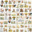 Farm-Themed Rub-On Transfer Stickers 12 Sheets 5.5"x5.5" 1