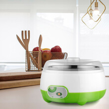 1L Electric Yogurt Maker with Stainless Steel Pot, Auto Constant Temp, DIY Organic Yogurt & Fruit Wine Maker, Compatible with Home Use